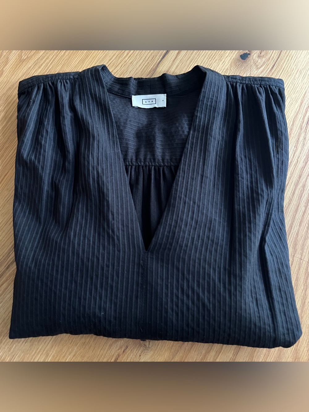 AYR Black V-Neck Cap Sleeve Top - Picture 10 of 10